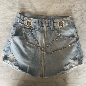 jean skirt size small or medium